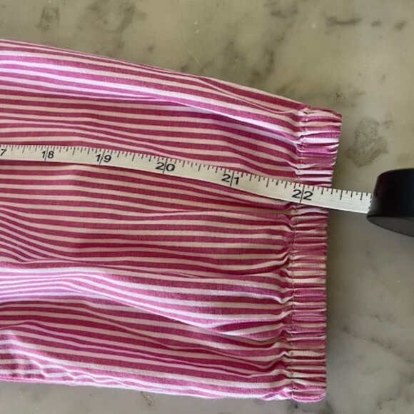 J. CREW Pink White Stripe Button Down Long Sleeve Shirt Mini Dress 8 - Picture 15 of 17